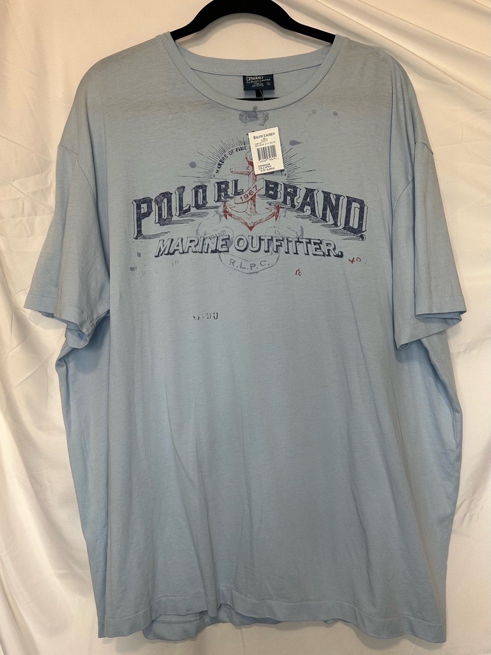NWT Ralph Lauren Polo RLPC Marine Outfitter Graphic Tee Mid-2000s Y2K size XL